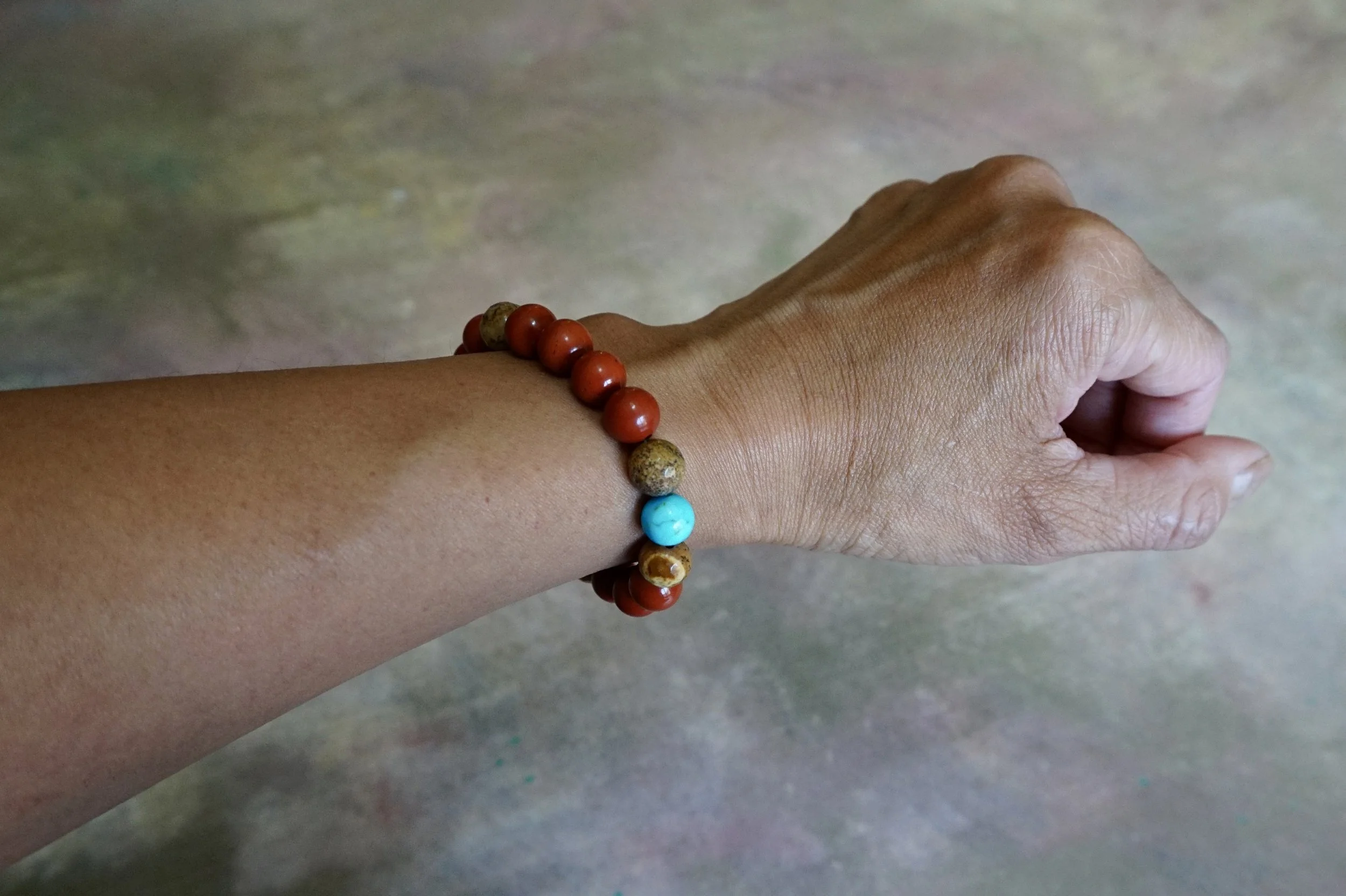 Grand Canyon Red Rocks & Bright Blue Sky Kingman Turquoise Bracelet