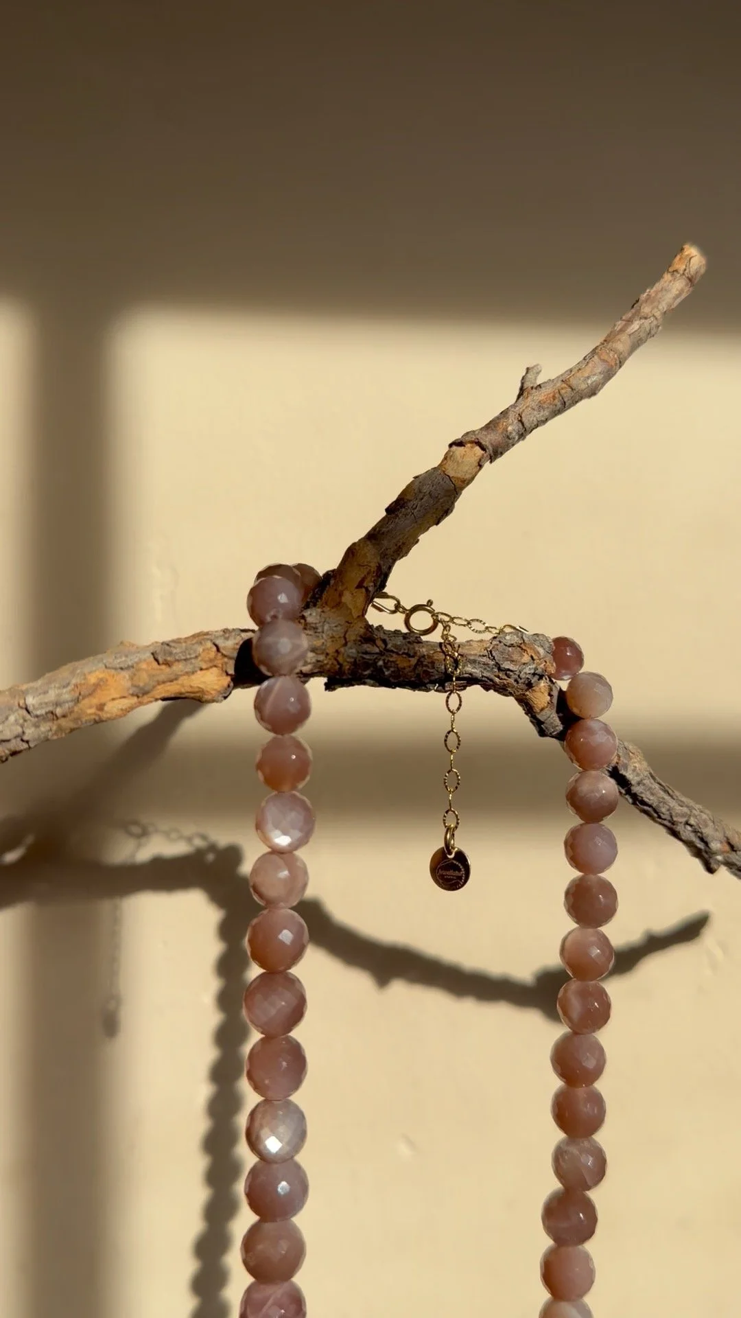 Chocolate Moonstone Necklace Inspired by Zion National Park