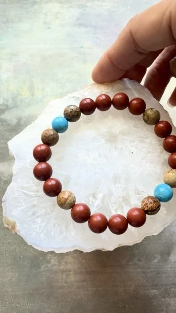 Grand Canyon Red Rocks & Bright Blue Sky Kingman Turquoise Bracelet