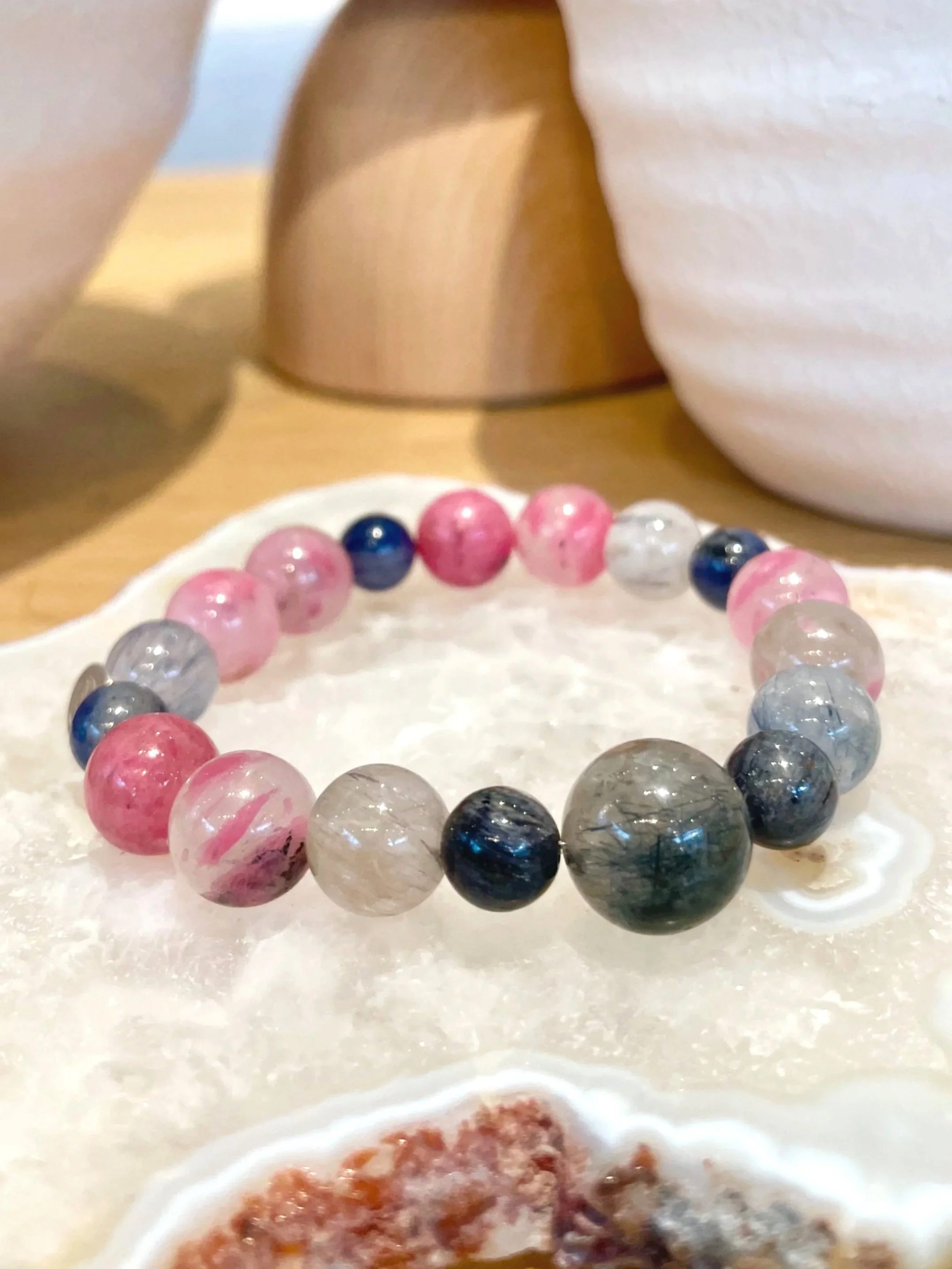 December Blush Sunset Bracelet | Inspired by December’s Pink Sunsets