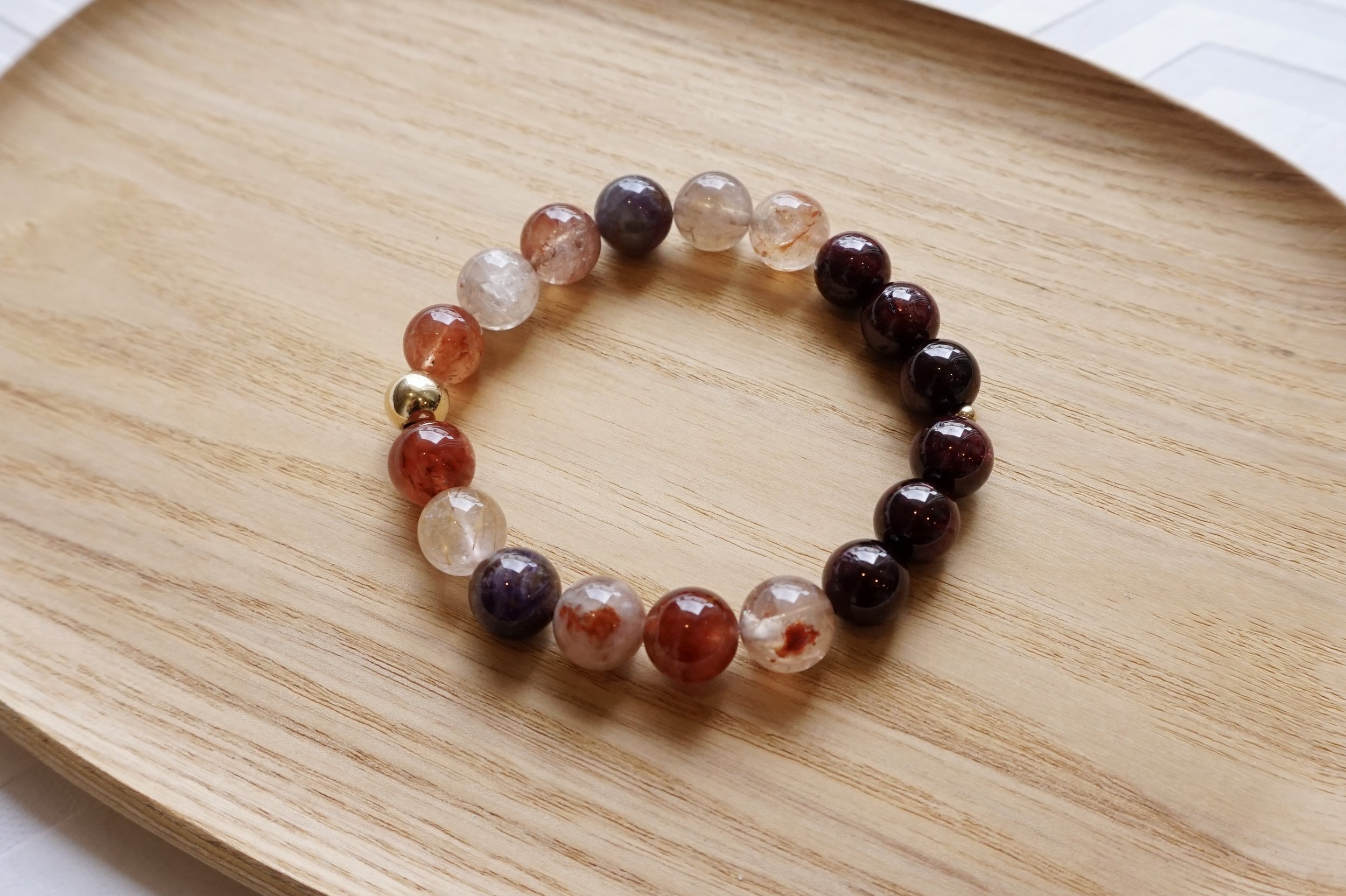 New Year Fire Garnet | January Birthstone Bracelet