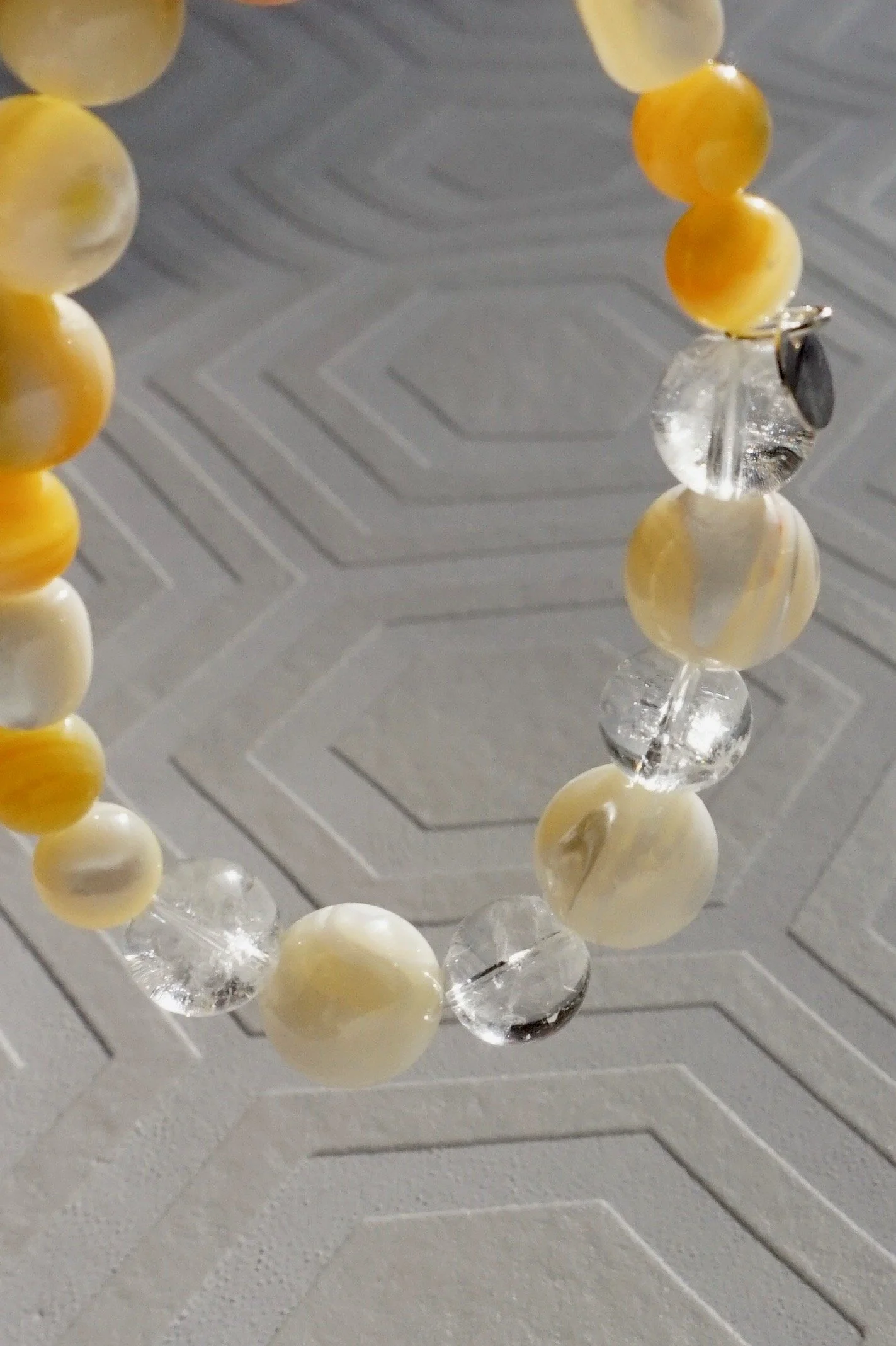 Yosemite Autumn Mother of Pearl & Golden Lip Shell Bracelet
