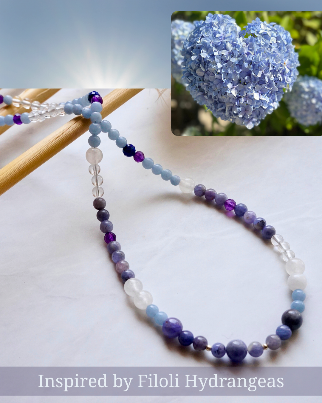 Inspired by Filoli Hydrangeas Tanzanite