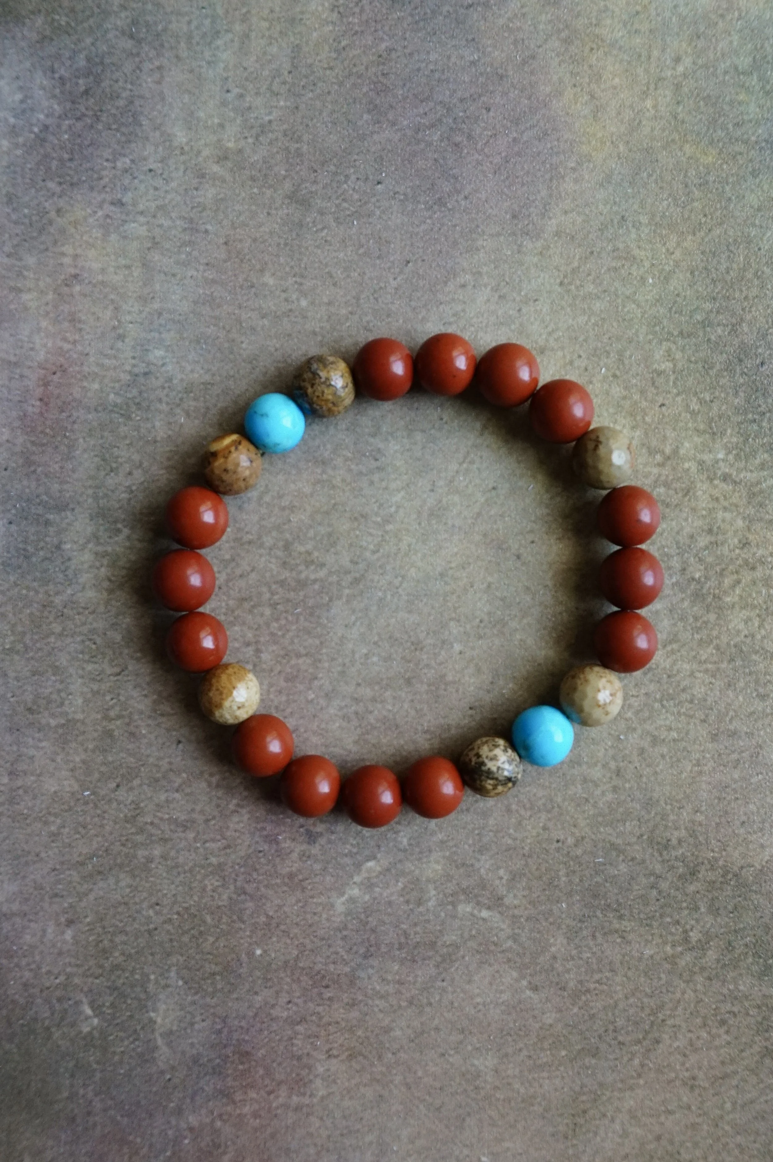 Grand Canyon Red Rocks & Bright Blue Sky Kingman Turquoise Bracelet