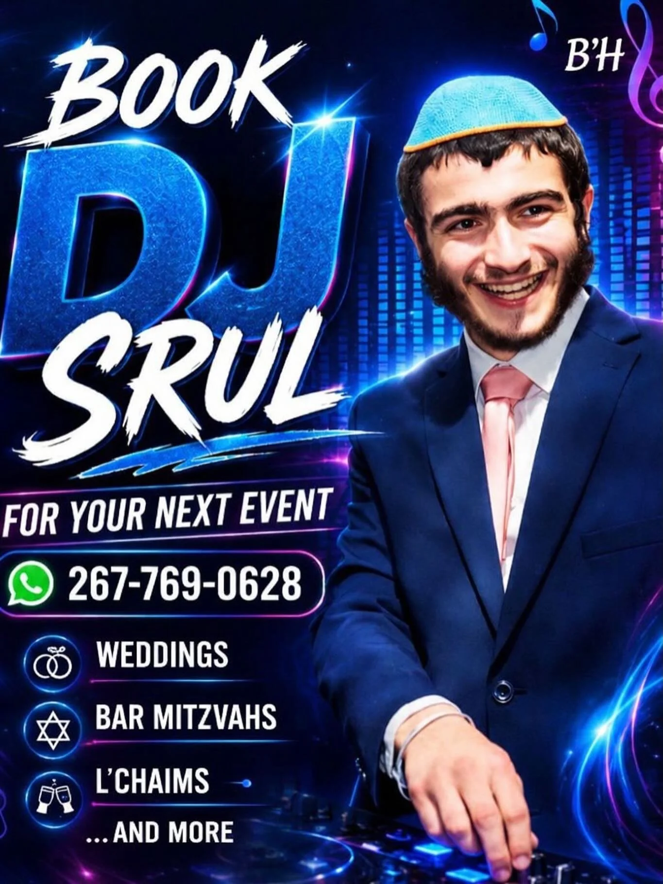 BOOK DJ SRUL NOW FOR YOUR NEXT EVENT!