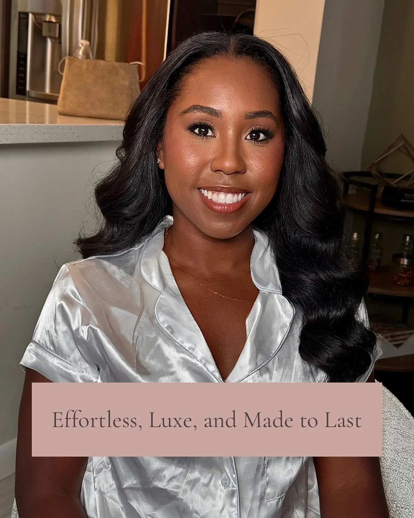 Effortless, luxe, and made to last &mdash; exactly how your bridal hair should feel.
My brides choose glam waves because they want a style that photographs beautifully, moves naturally, and stays flawless from &ldquo;I do&rdquo; to the very last danc