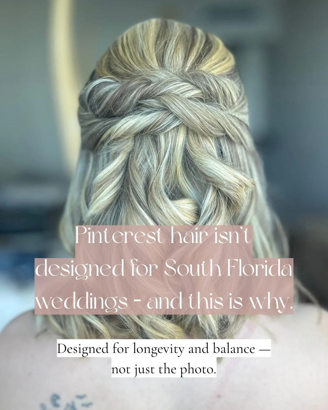 Pinterest hair is designed to photograph beautifully &mdash; not survive heat, humidity, and hours of wear.

This is exactly why so many brides fall in love with a style online&hellip;
and then feel disappointed when it doesn&rsquo;t hold on the actu