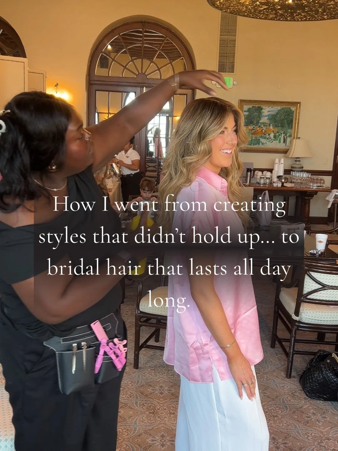 There was a time when I thought pretty was enough.

The style photographed beautifully. The curls were soft. The updo looked romantic.
But a few hours later?
Humidity, movement, hugs, dancing, Florida heat &mdash; it all told a different story.

That