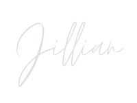 Black background with the name 'Jillian' written in white cursive script.