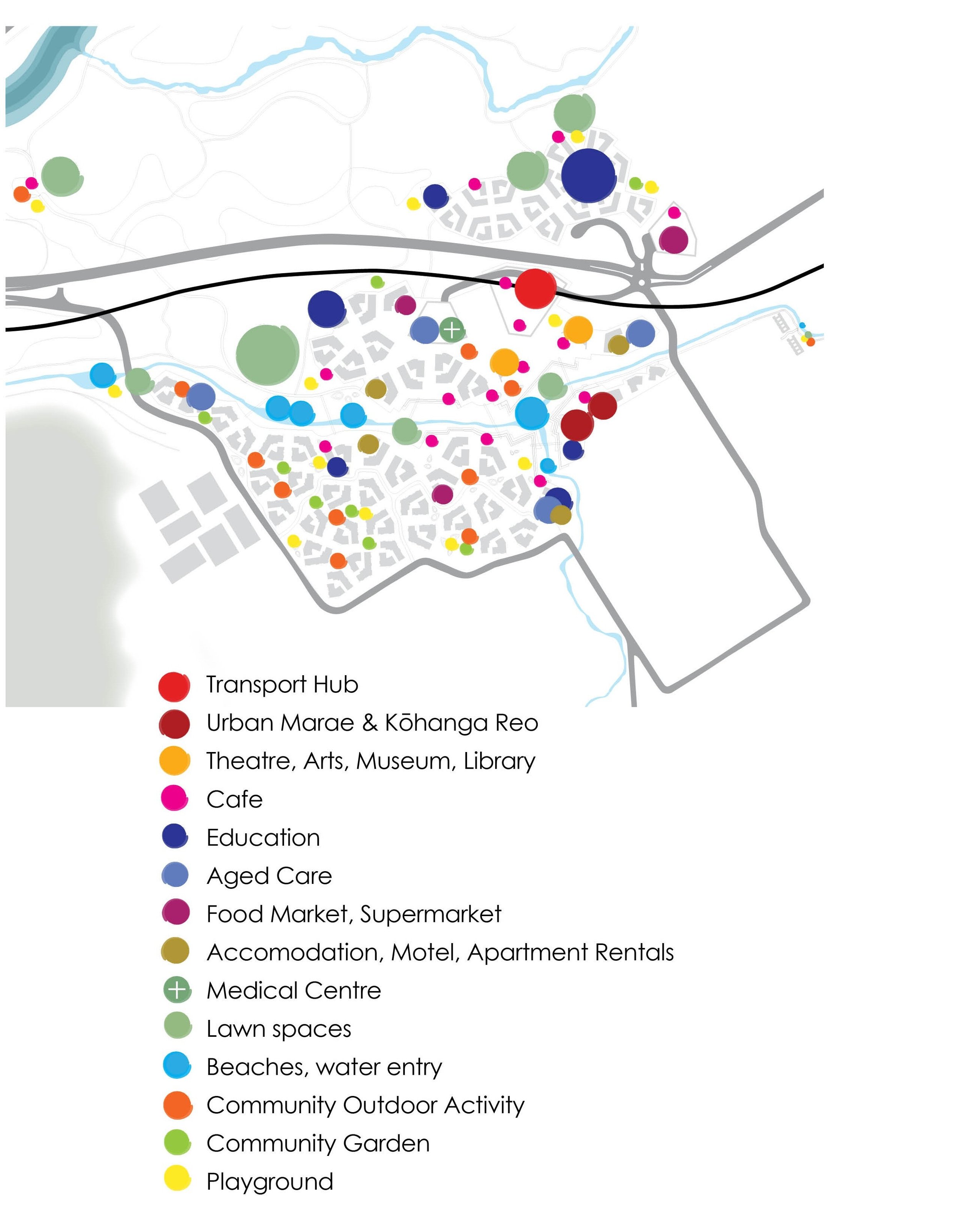 Locations in the city