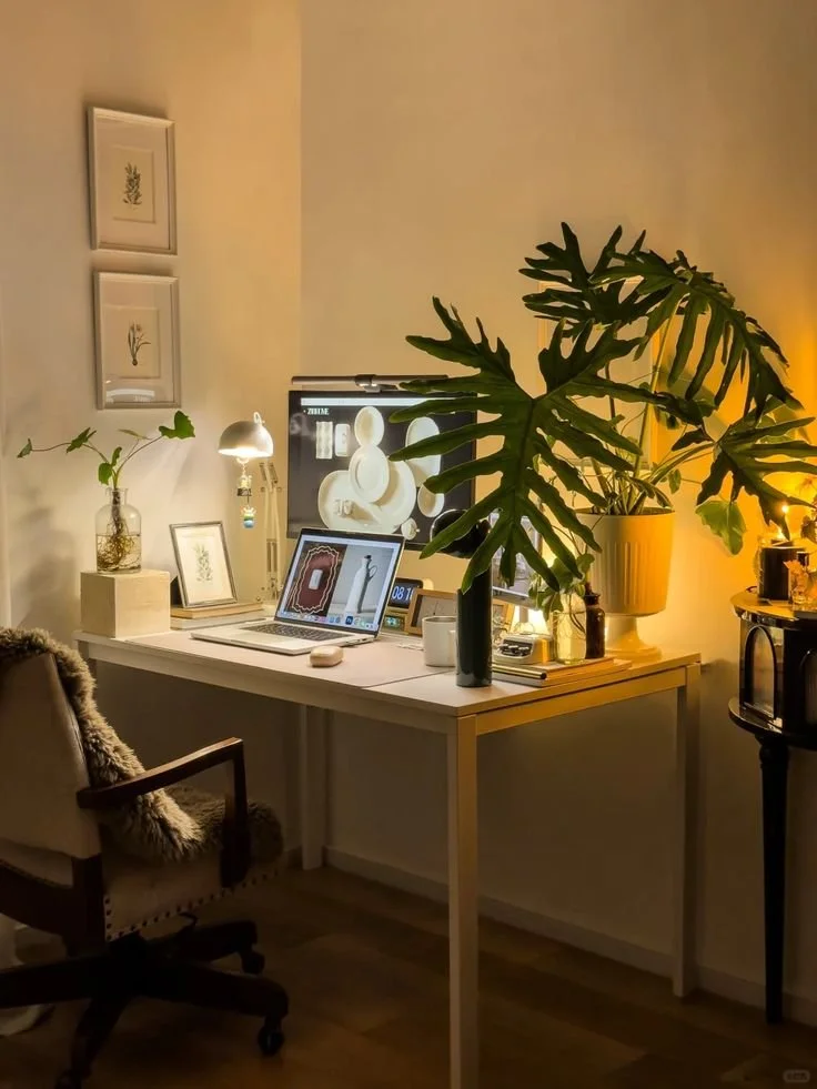 Cozy virtual therapy office setting representing online therapy services at Casa Flow Therapy in Los Angeles