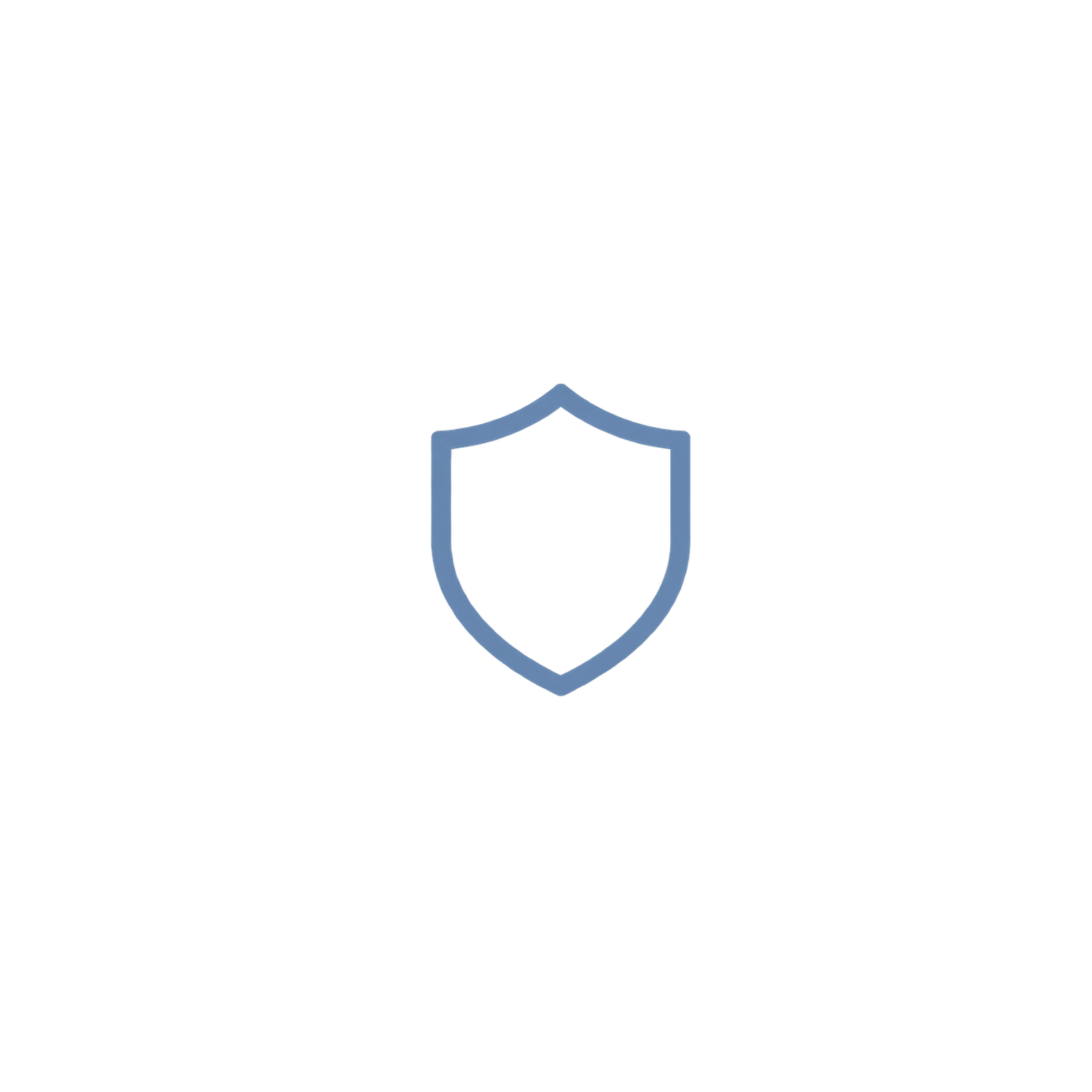 An illustration of a person holding a shield with a checkmark, representing cybersecurity or protection.
