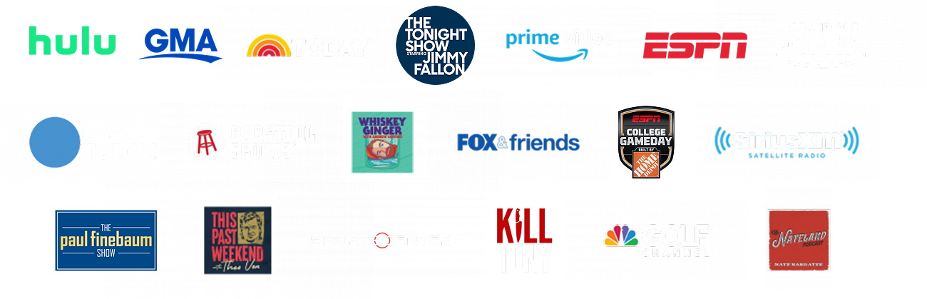 logos of media that john crist has appeared on