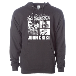 dark gray hoodie with john crist images 