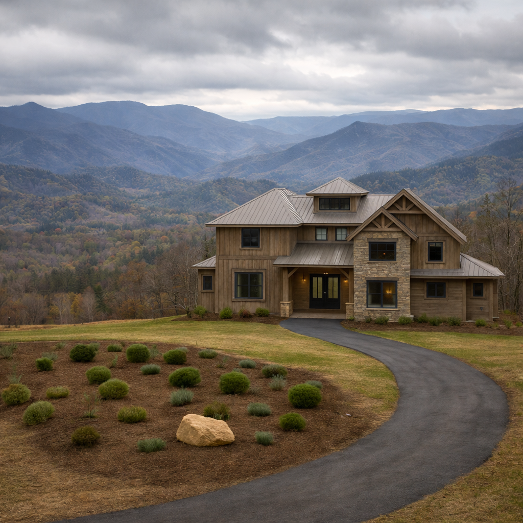 Luxury cabin builder in Gatlinburg Tennessee by Schmid Construction in the Smoky Mountains