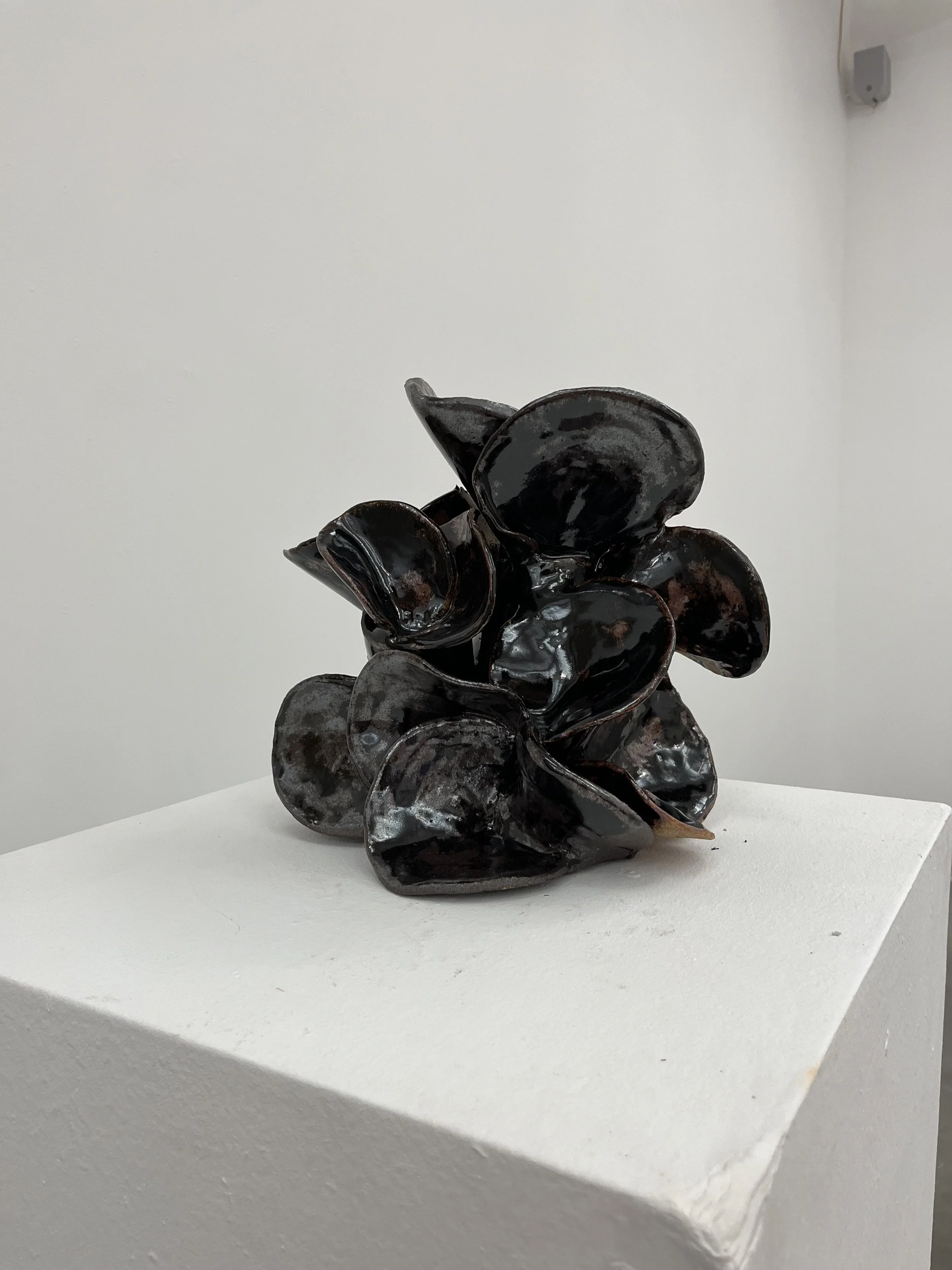 When I Close My Eyes, stonewear clay, 2024.