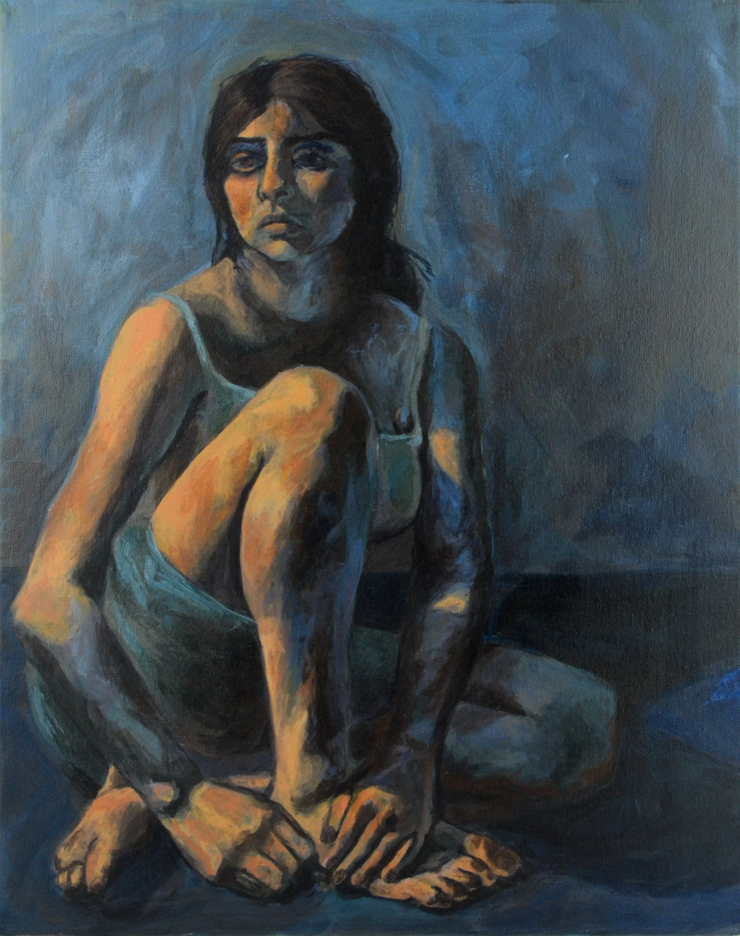 Now What?, acrylic on canvas, 16” x 20”, 2022.