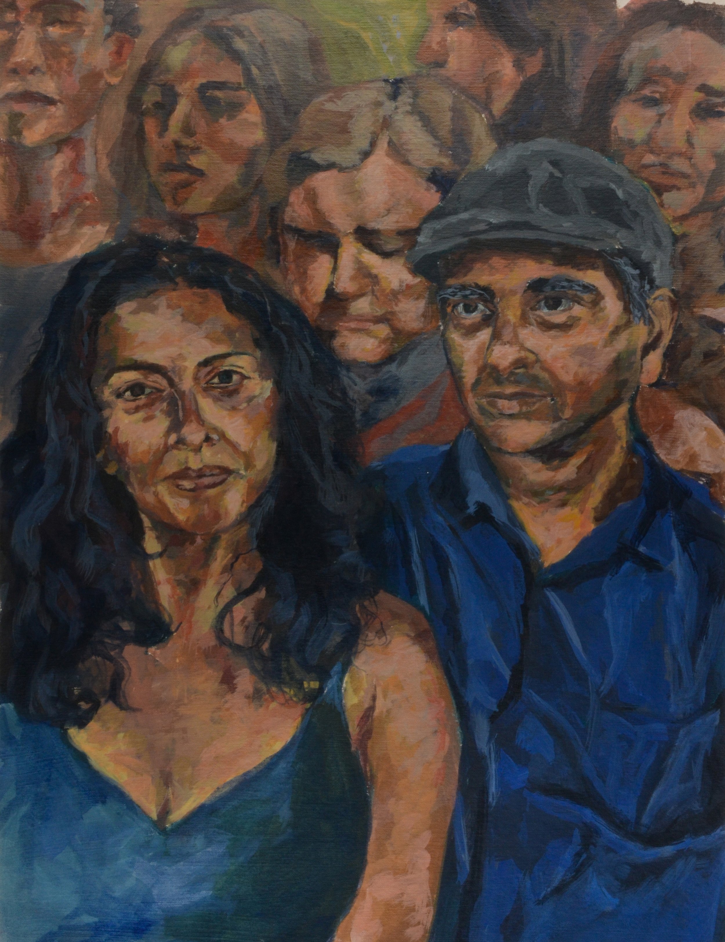 A Shared Space, acrylic paint on canvas, 24” x 18”, 2022.