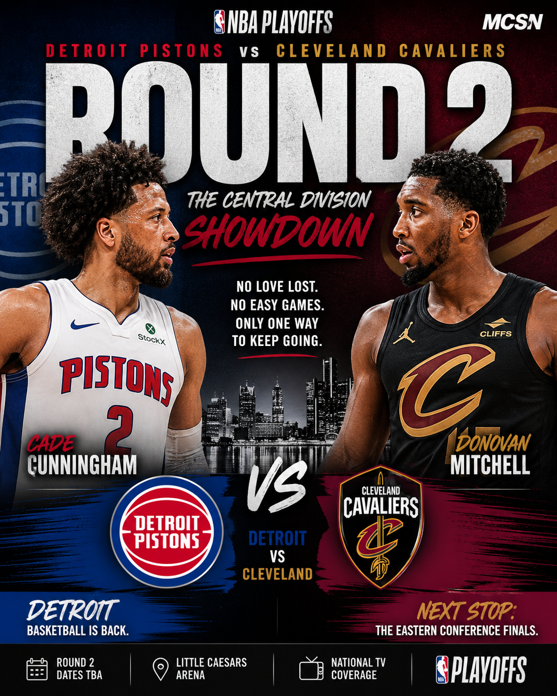 Detroit Pistons and Cleveland Cavaliers Collide in Central Division Showdown