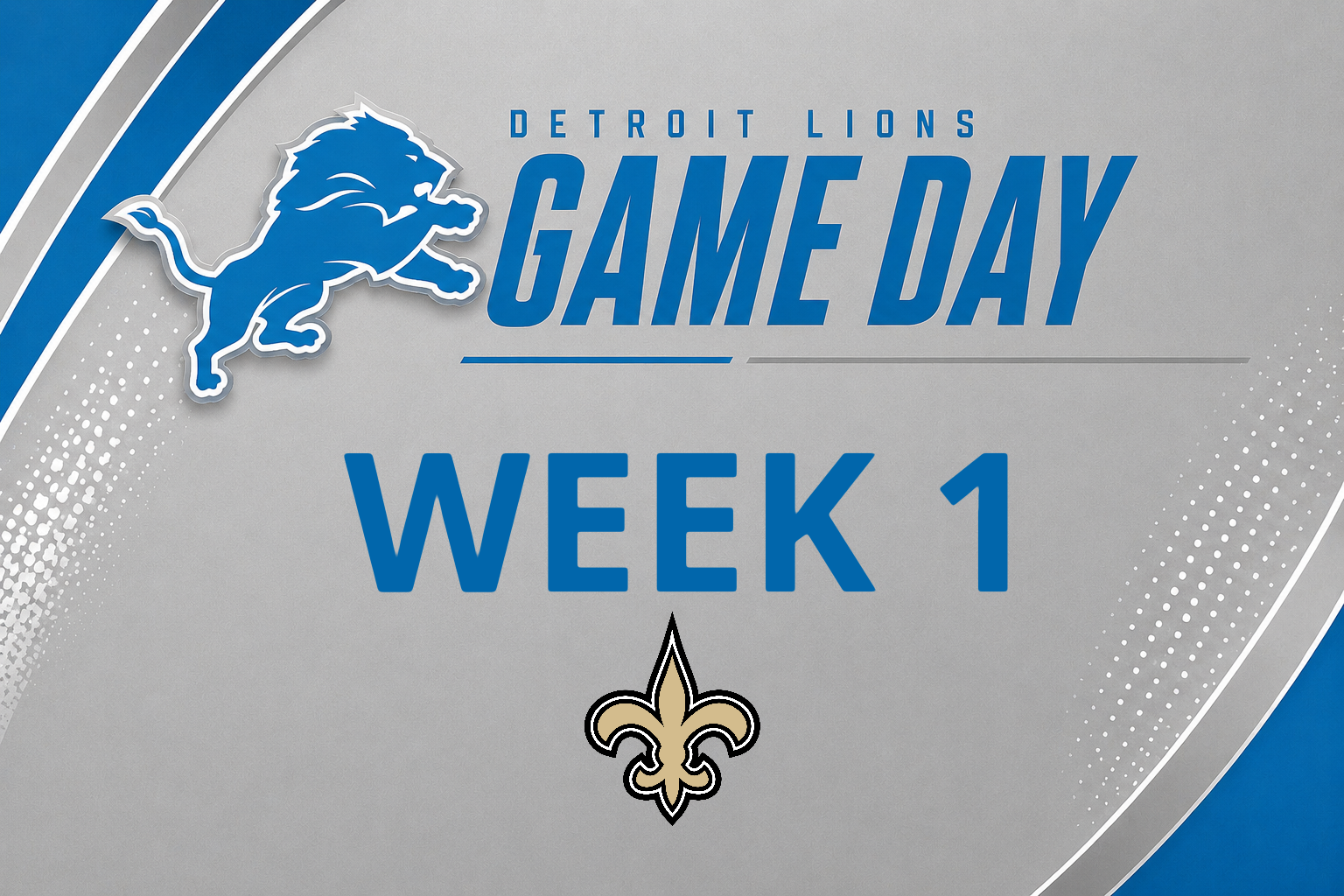 New Orleans Saints @ Detroit Lions (week 1) (Copy)