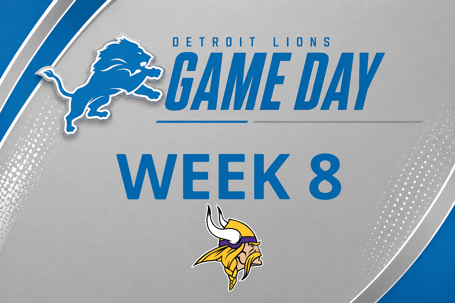 Minnesota Vikings @ Detroit Lions (Week 8) (Copy)