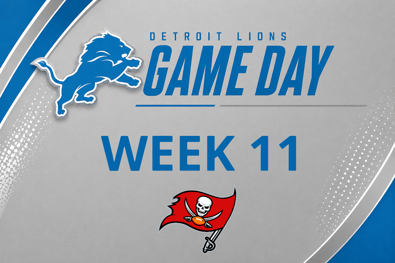 Tampa Bay Buccaneers @ Detroit Lions (Week 11 (Copy)