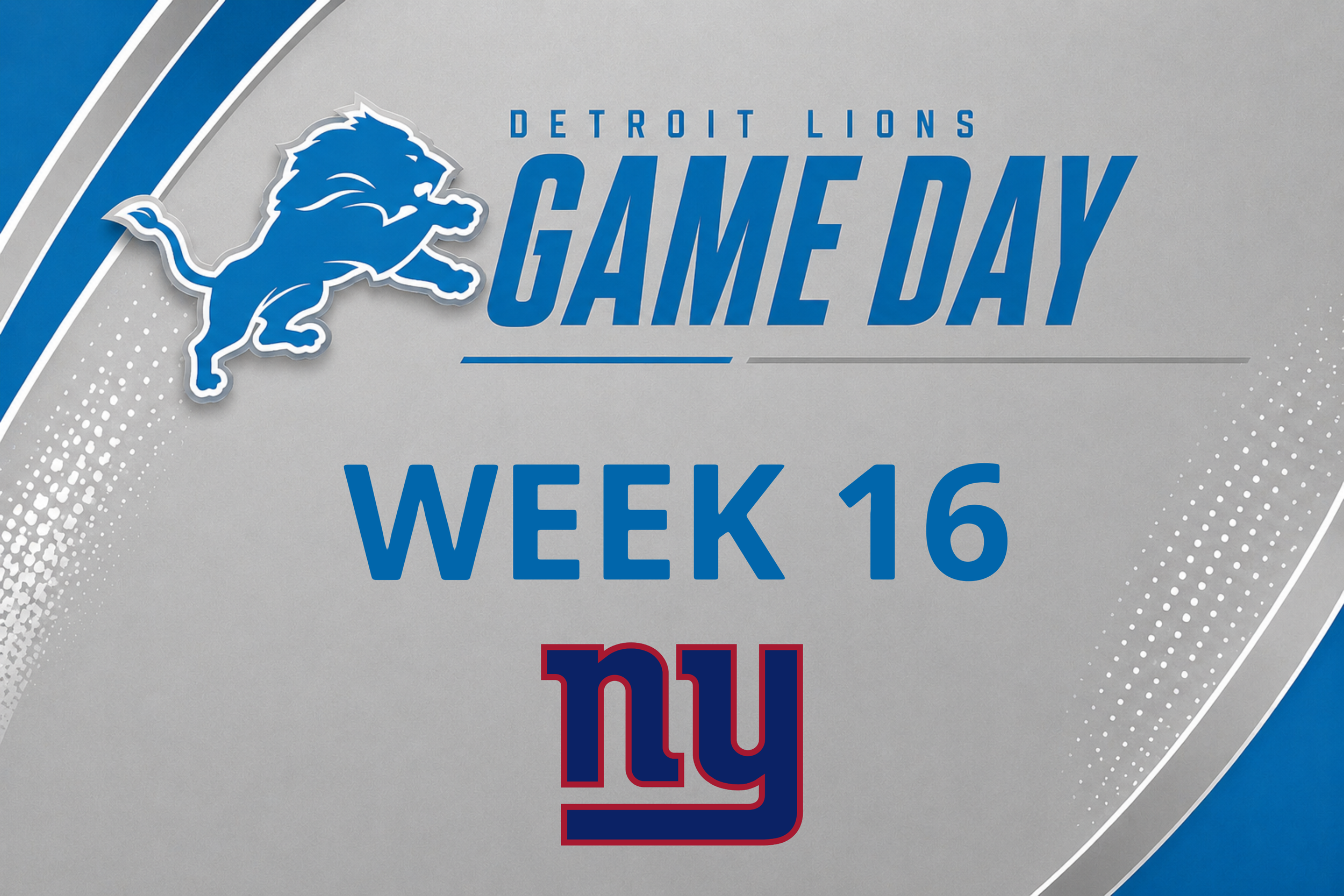 New York Giants @ Detroit Lions (Week 16) (Copy)