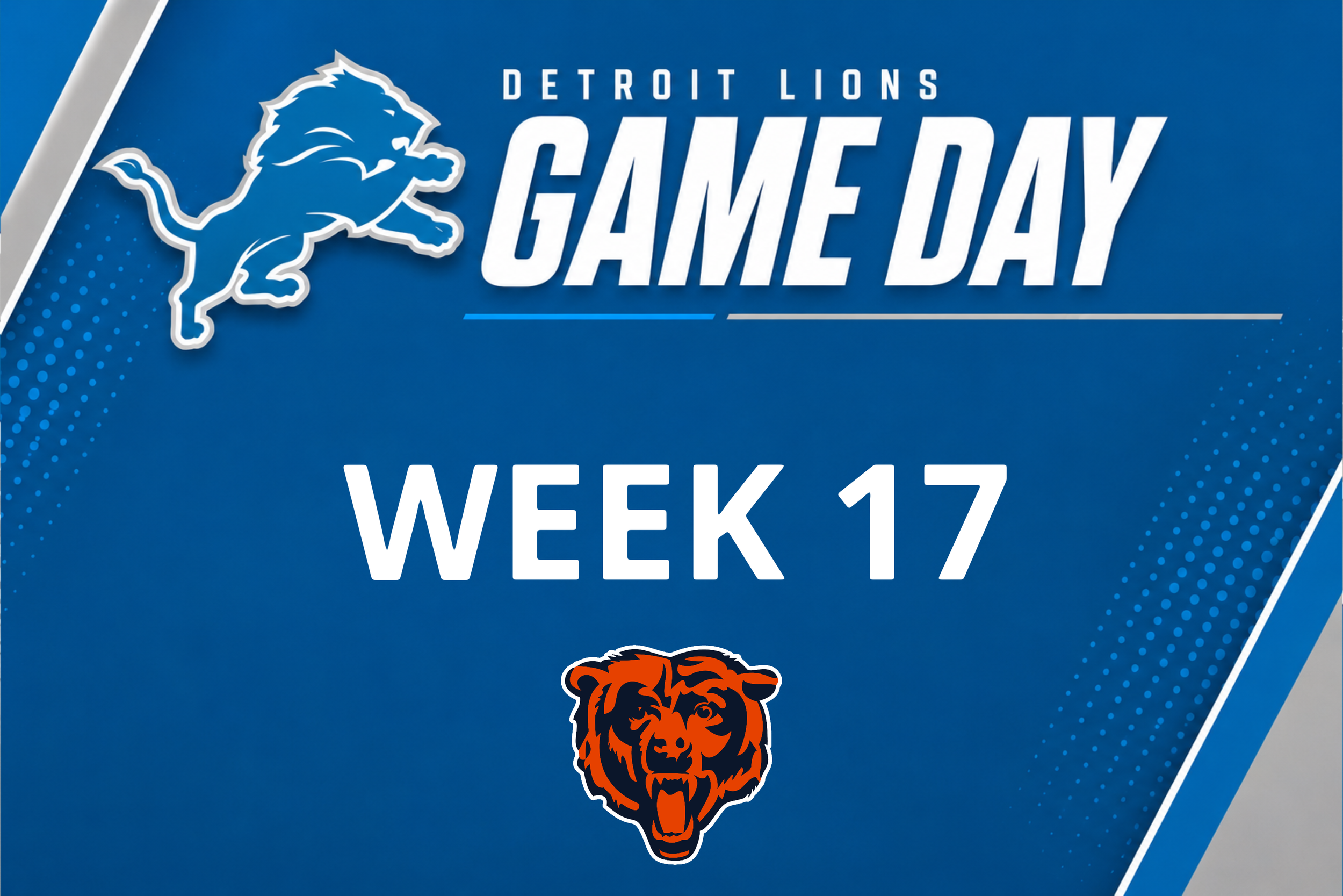 Detroit Lions @ Chicago Bears (Week 17) (Copy)