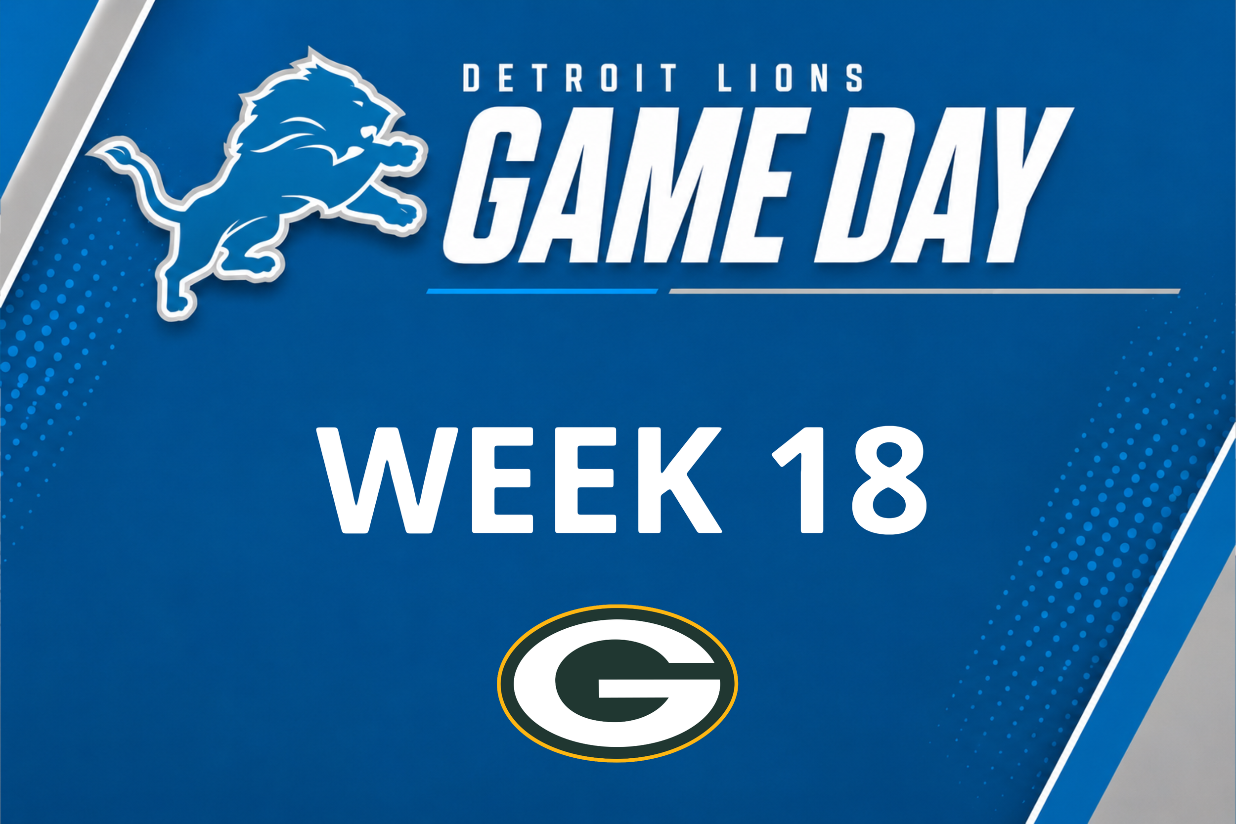 Detroit Lions @ Green Bay Packers (Week 18)