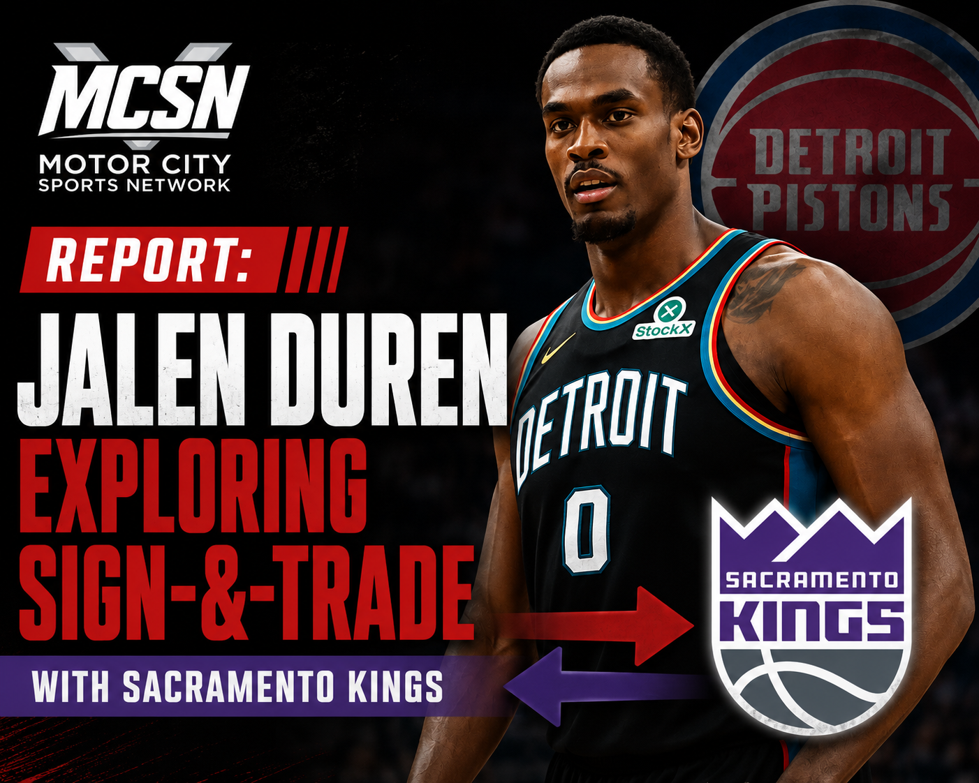 Report: Jalen Duren Exploring Sign-and-Trade with Sacramento Kings