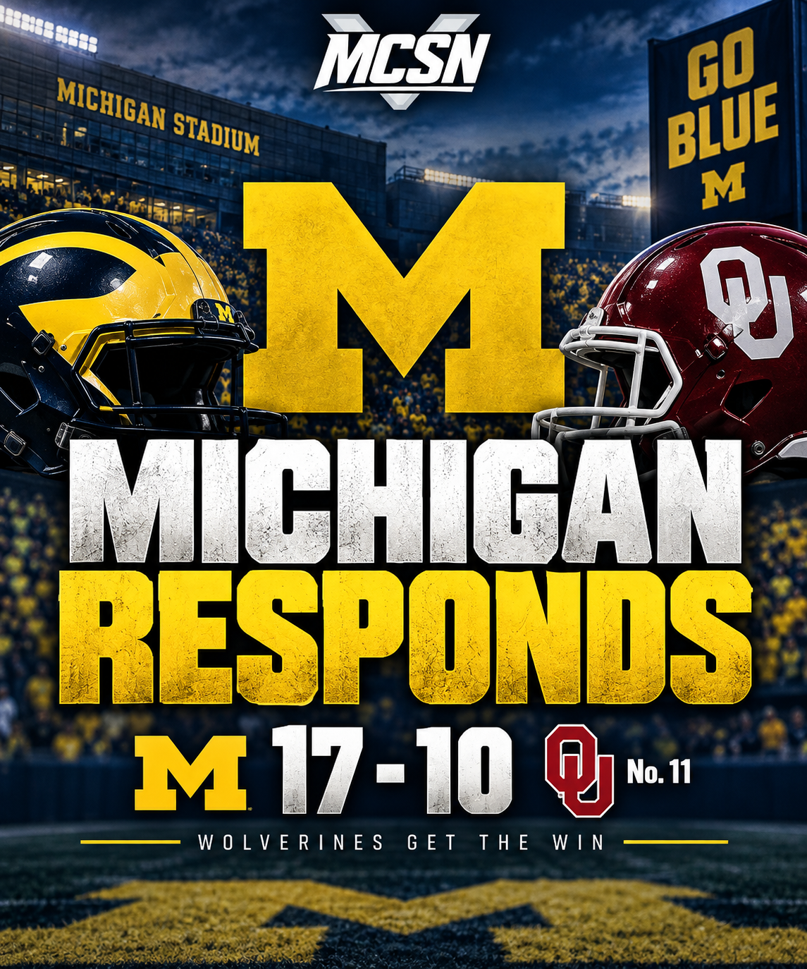Michigan Responds: Wolverines Stun No. 11 Oklahoma as Bryce Underwood Answers the Pressure