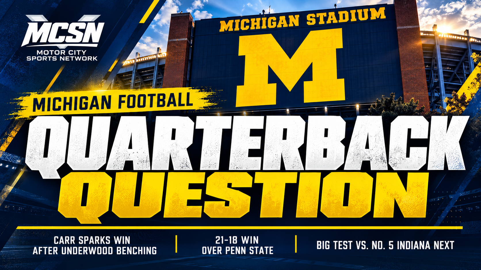 Michigan’s Quarterback Question: Tommy Carr Sparks Comeback After Bryce Underwood Benching