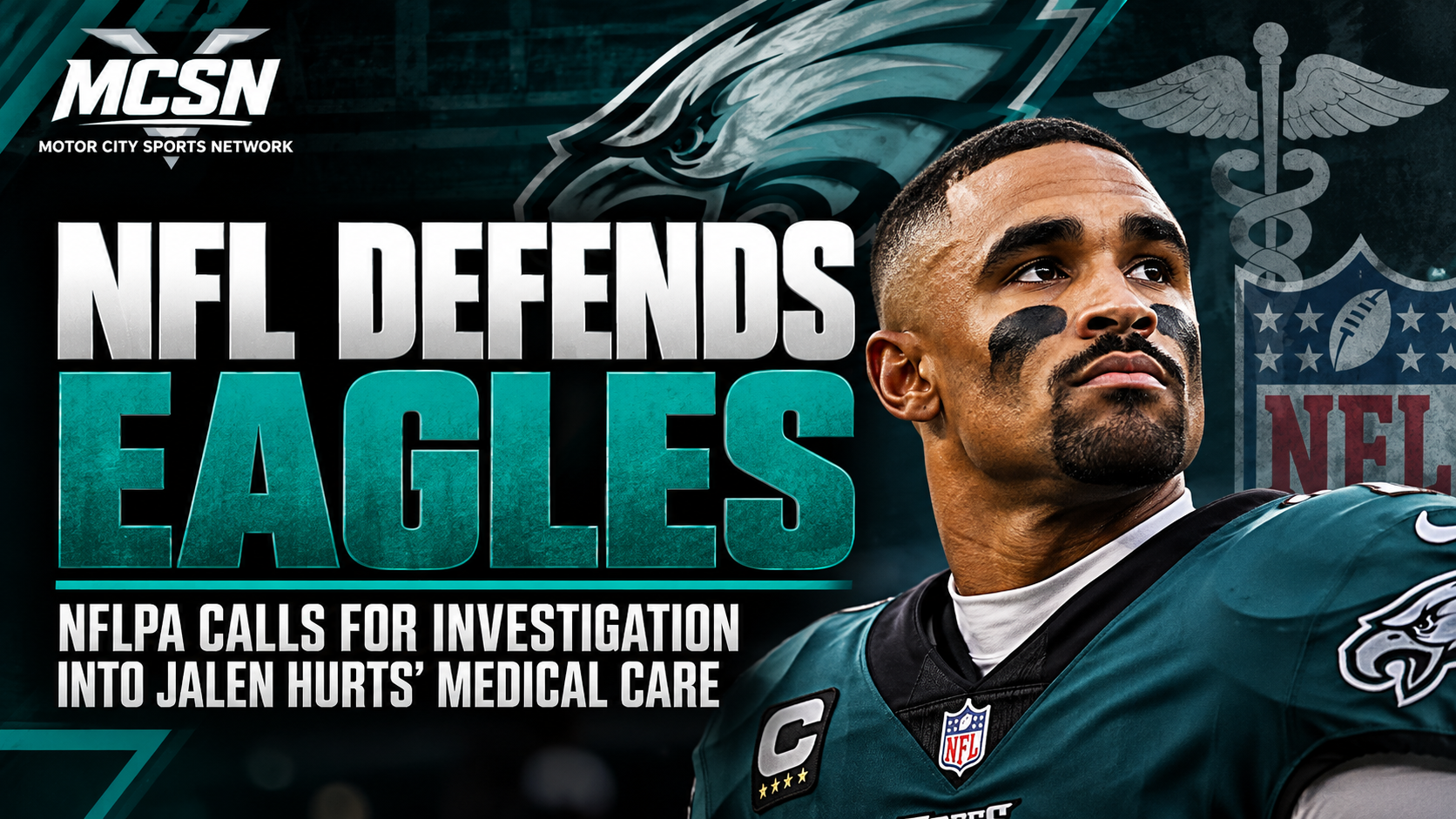 NFL Defends Eagles’ Handling of Jalen Hurts’ Blood Clots as Players Union Demands Investigation