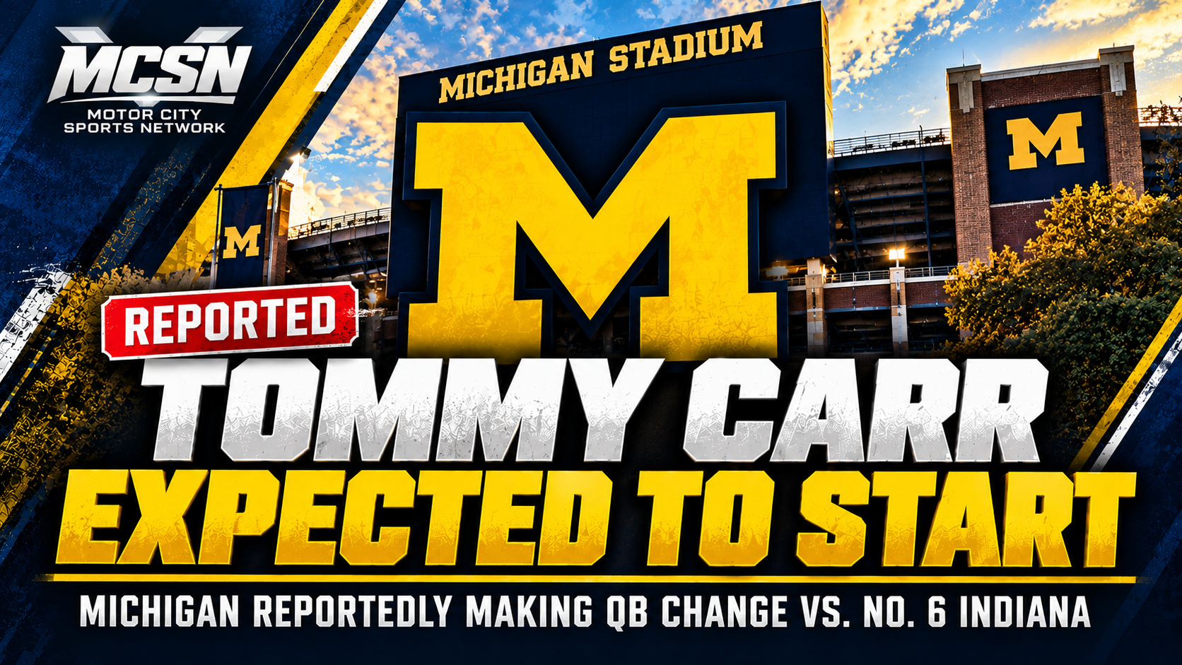 Michigan Reportedly Turning to Tommy Carr as Starting QB Against No. 6 Indiana