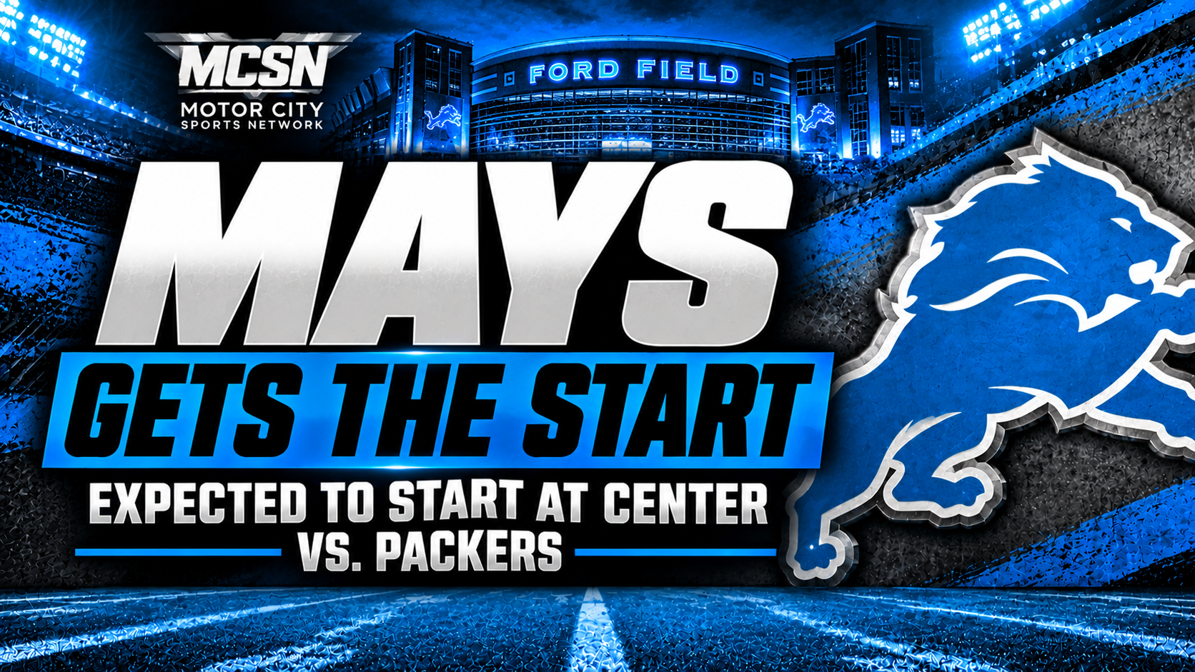 Dan Campbell Turns to Cade Mays at Center as Lions Prepare for Packers Showdown