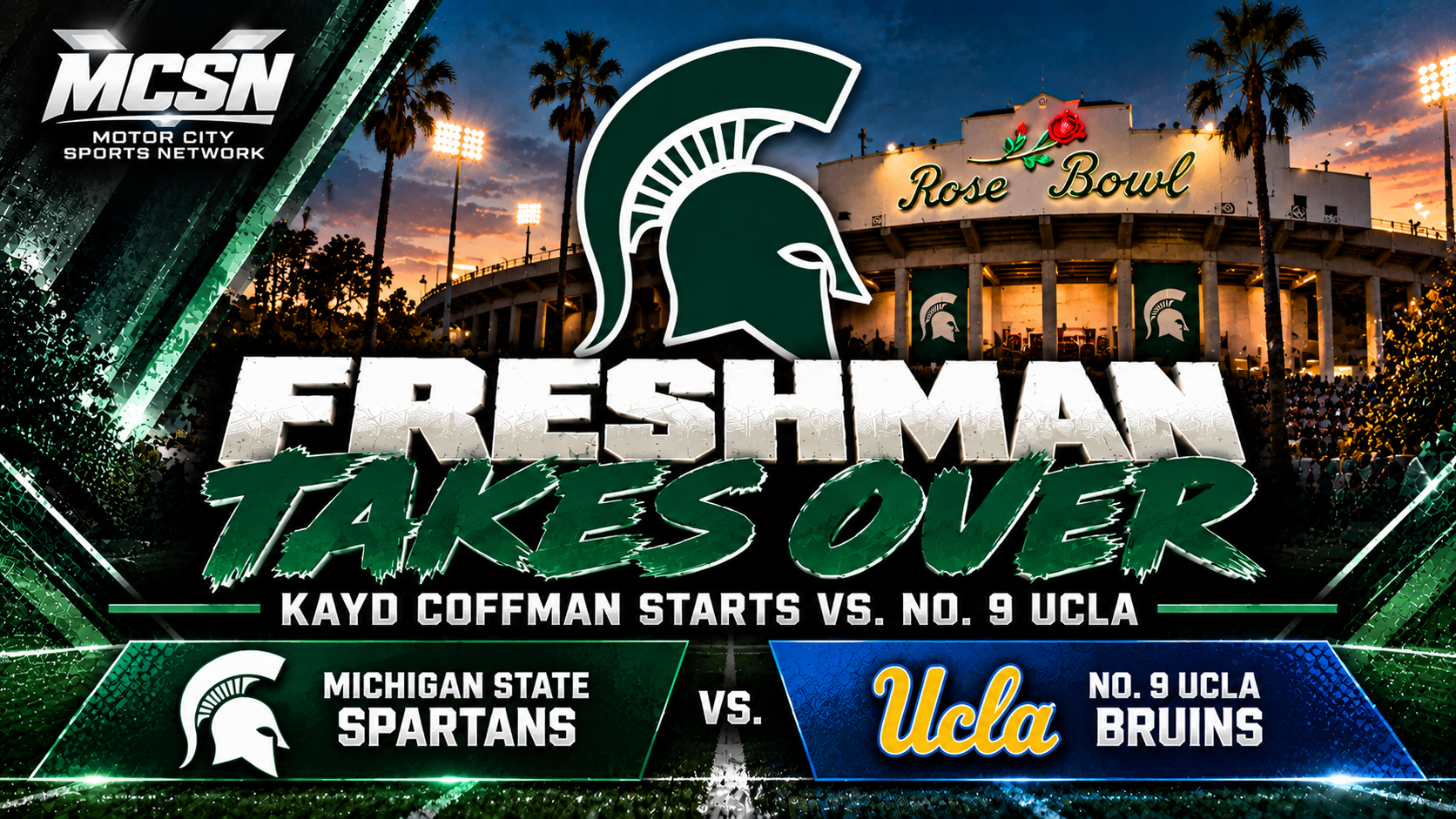 Michigan State Turns to Freshman Kayd Coffman as Key Starters Miss No. 9 UCLA Showdown