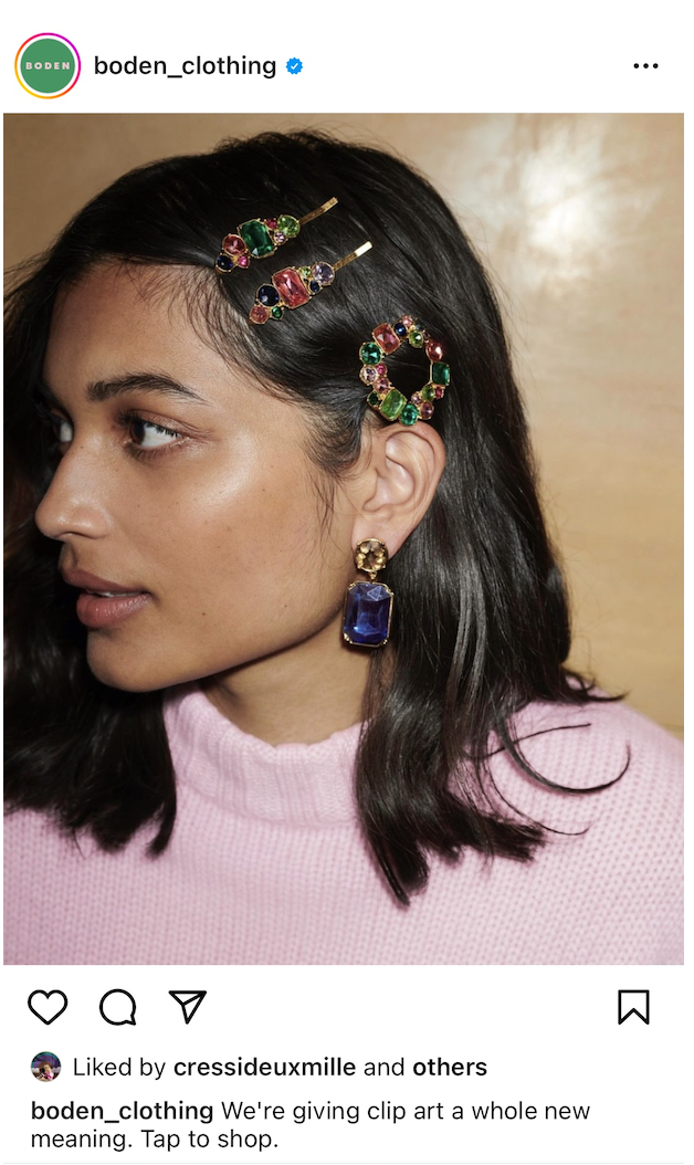 Considering the brand's typical customer age, a reference to 90s clip art seemed like a fun nod for Christmas partywear.