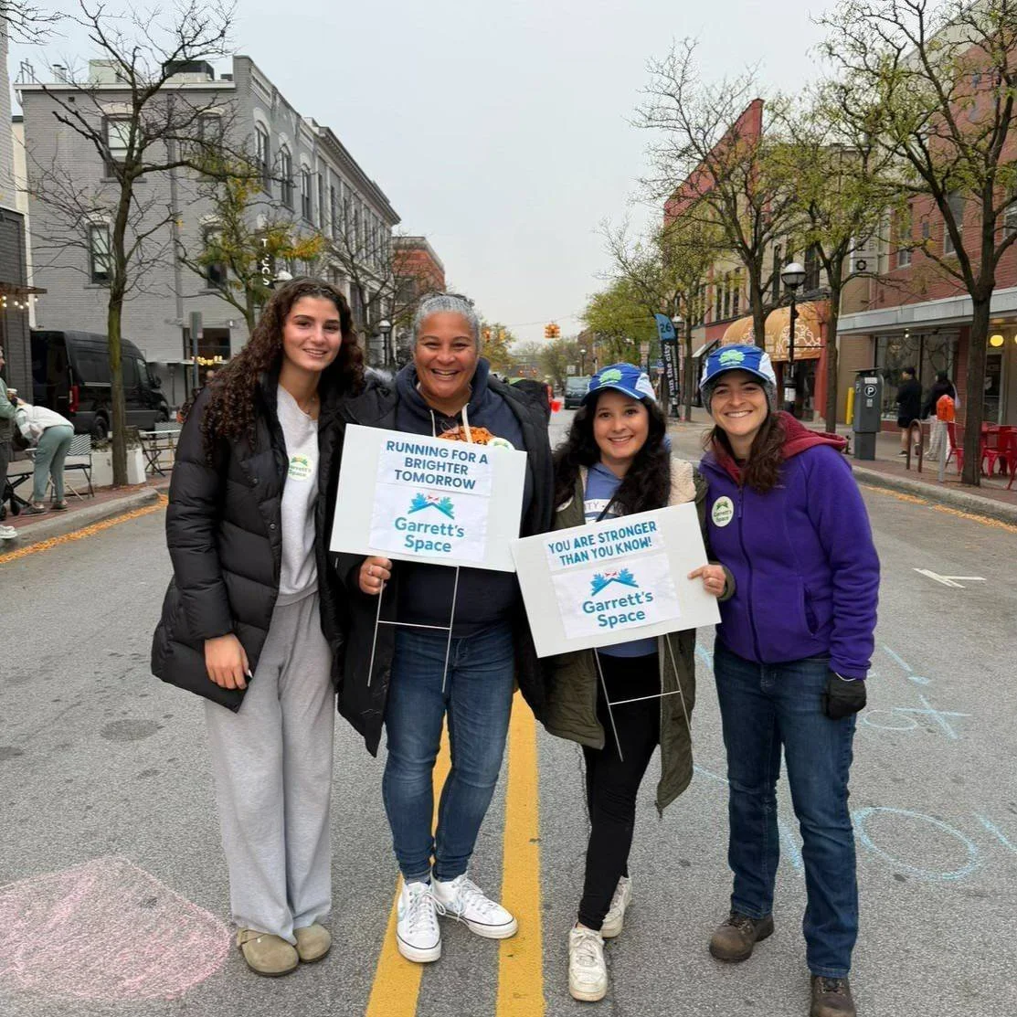 Volunteering and walking to “E-Race the Stigma” at the Ann Arbor Marathon