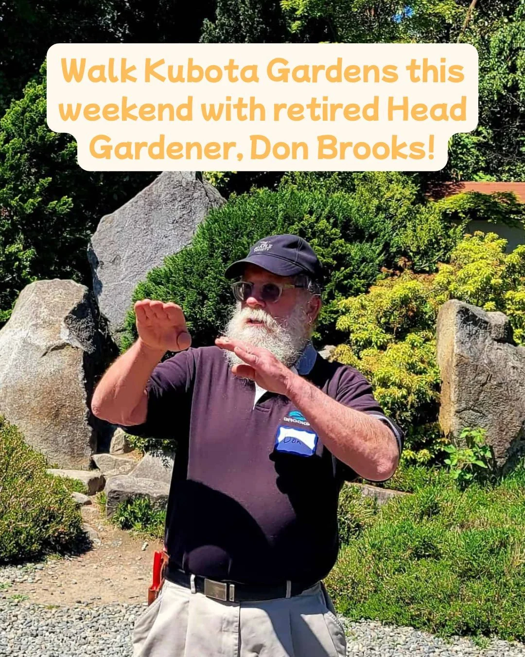 PlantAmnesty and @KubotaGarden go waayyyy back thanks to Don Brooks and Cass Turnbull. 
Don, retired head gardener of SPR's Kubota Garden for 30 years, worked alongside and learned from Tom Kubota, son of the garden&rsquo;s founder Fujitaro Kubota.

