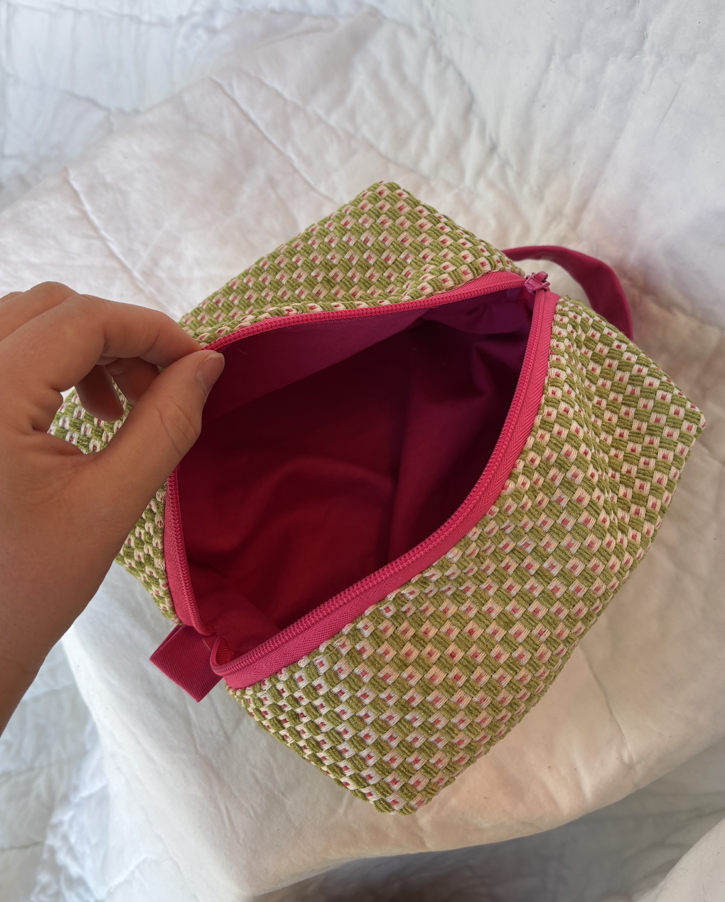 Upcycled Zipper Pouch (Large)