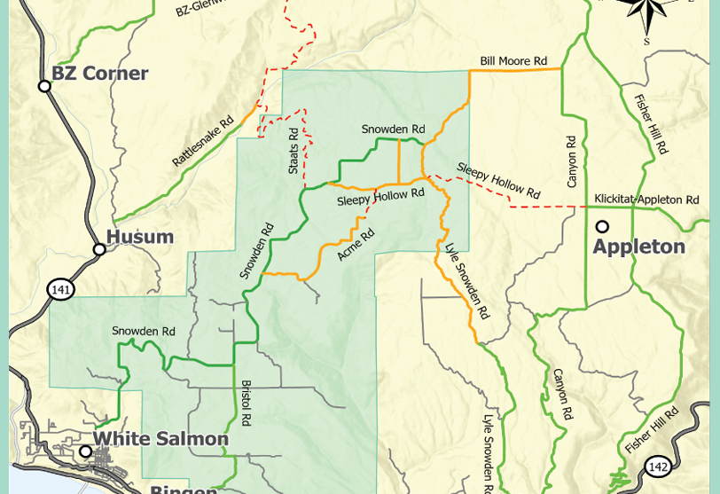 Glenwood, Snowden, and Trout Lake Evacuation Maps