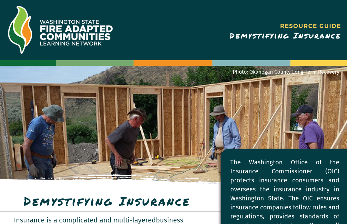 Insurance &amp; wildfire basics (fact sheets)
