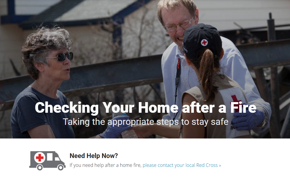 Checklist: Checking Your Home after a Fire