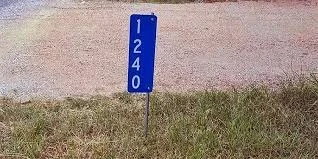 Reflective Address Signs