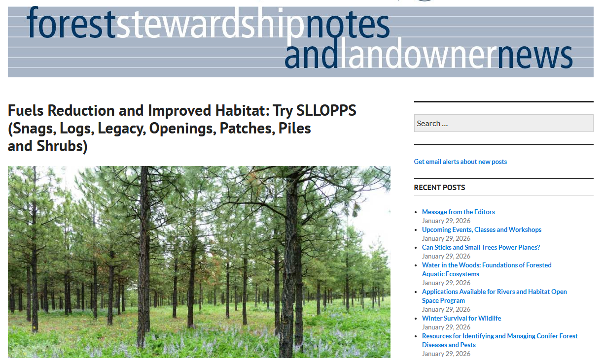 Fuels Reduction and Improved Habitat