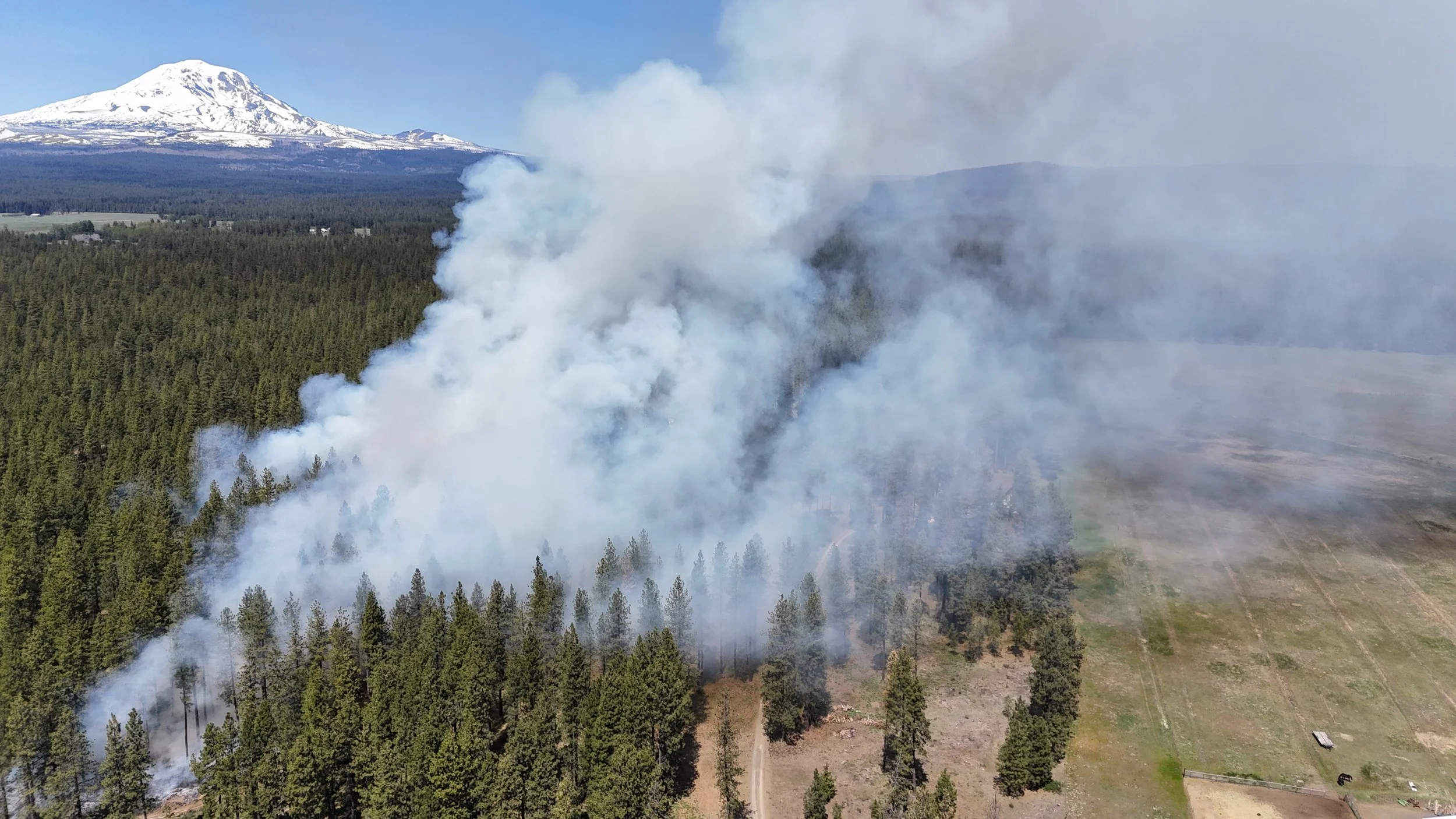 Prescribed burn in Glenwood (Image: Mt. Adams Resource Stewards)