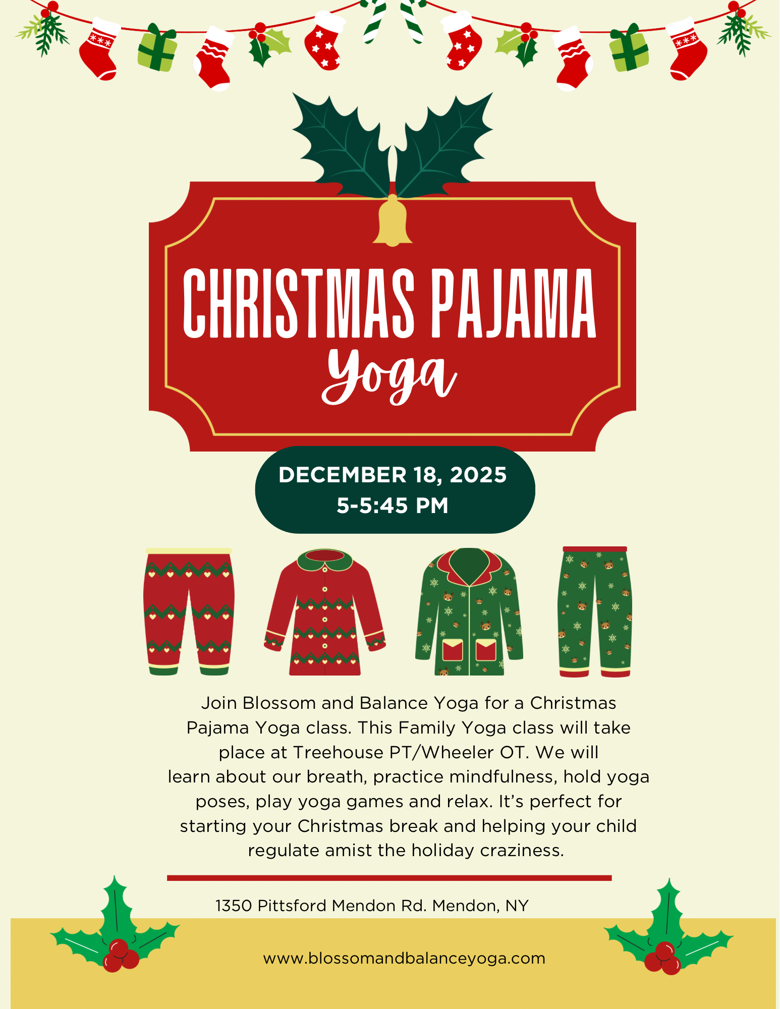 Christmas Pajama Yoga