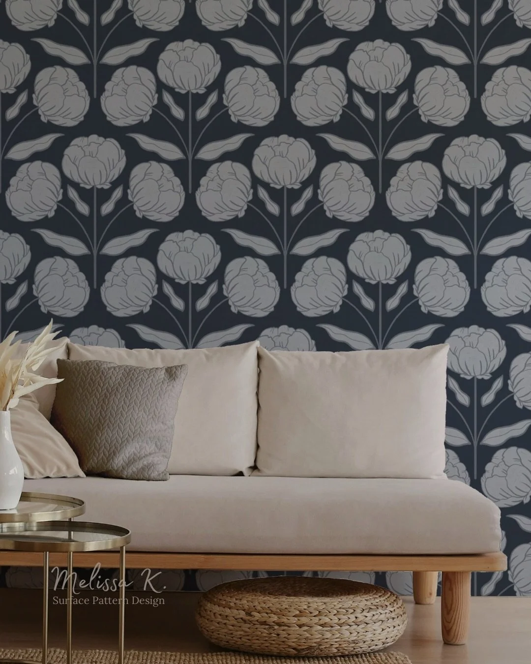 These oversized Peonies are freshly listed on Spoonflower 🌿

Available in several different colourways, the earthy tones, subtle textures and understated palettes make this wallpaper ideal for an autumn floral living room or a romantic vintage inspi