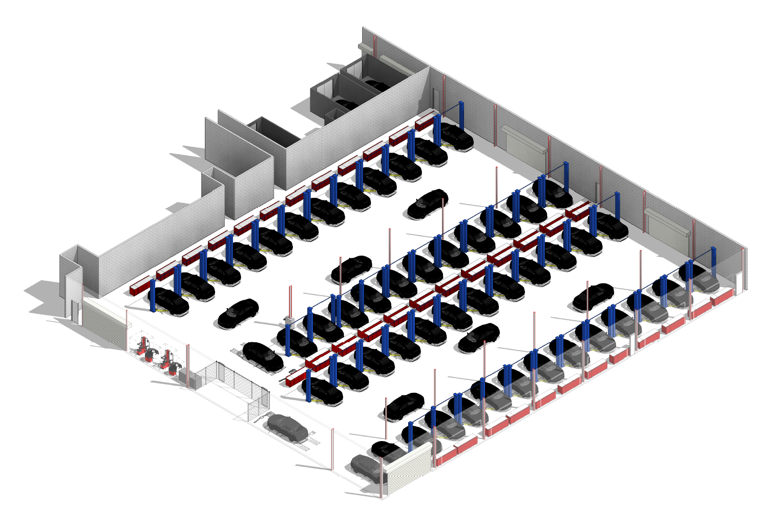 Service shop Isometric