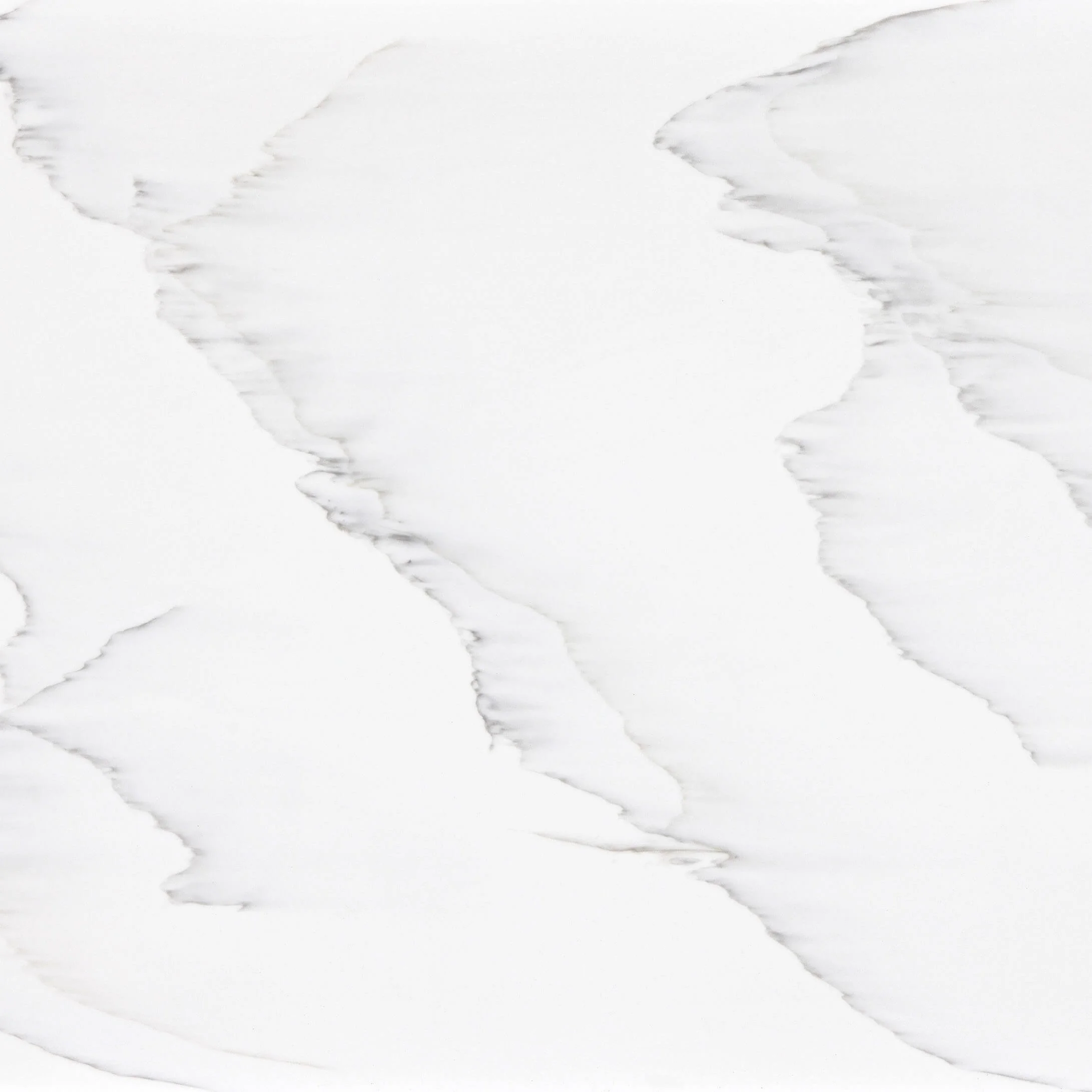 Close-up of Staron Premier Largo Solid Surface with gray veining pattern.